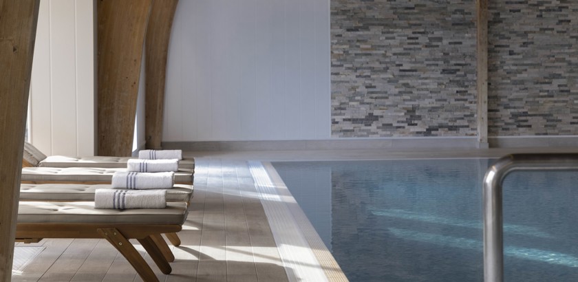 Indoor swimming pool at Loch Fyne Hotel & Spa, a luxury Inveraray spa hotel offering relaxation and wellness near Loch Lomond. ?? ''